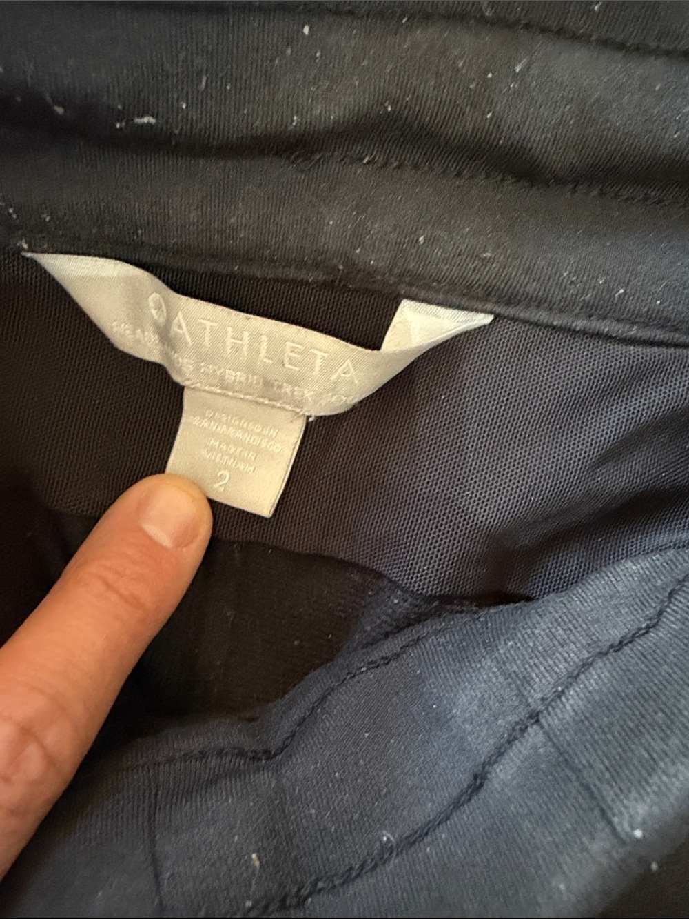 Athleta Black Men's Jogger Pants with Zippered Pocket - Picture 2 of 4